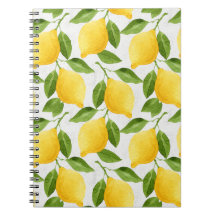 Motif de citrons d'aquarelle