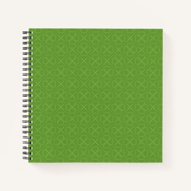 Carnet Motif de Clover du coeur (Devant)