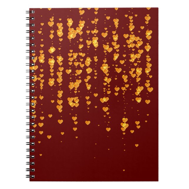 Carnet Motif de coeur 25 (Devant)