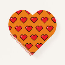 Motif de coeur Red Pixel