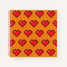 Motif de coeur Red Pixel