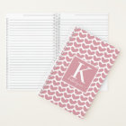 Motif de coeur rose mou Monogramme