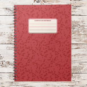 Carnet Motif de composition classique marbré vintage
