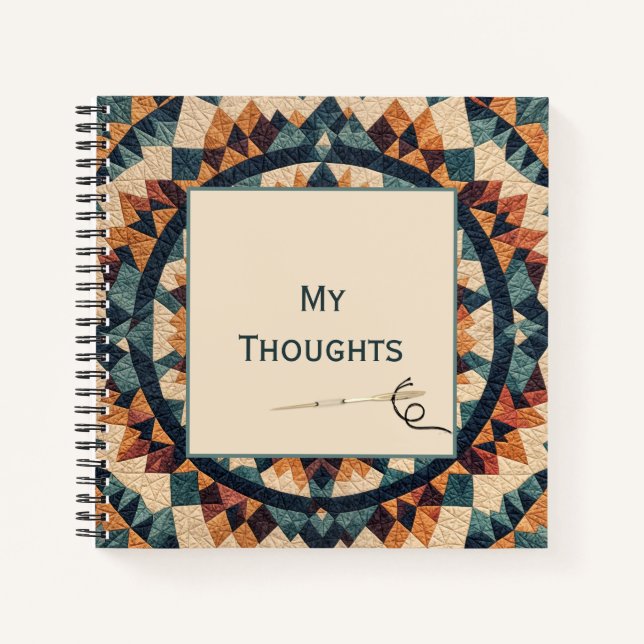 Carnet Motif de couette Kaleidoscope (Devant)