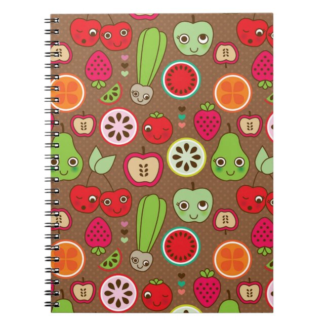 Carnet Motif de cuisine de fruit (Devant)