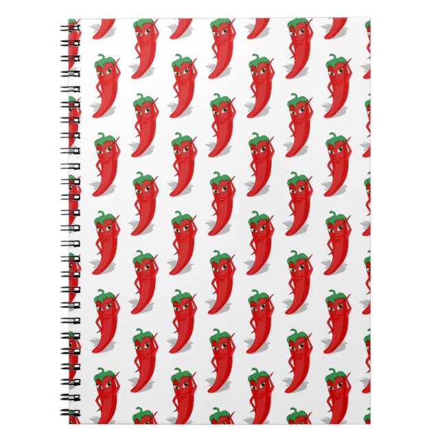 Carnet Motif de dessin animé Red Pepper Diva (Devant)