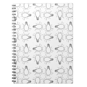 Carnet motif de dessin de lampe Abstrait