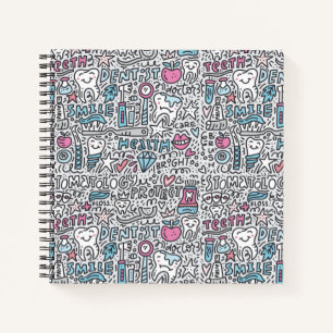 Carnet Motif de dessin dentaire