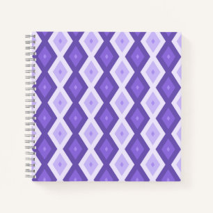 Carnet Motif de diamant violet