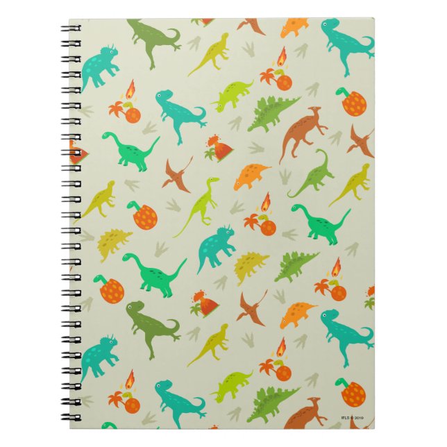 Carnet Motif de dinosaures (Devant)