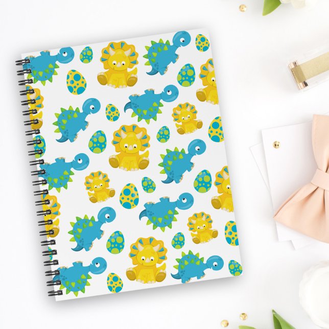 Carnet Motif De Dinosaures, Dinosaures Mignons, Baby Dino (Créateur téléchargé)