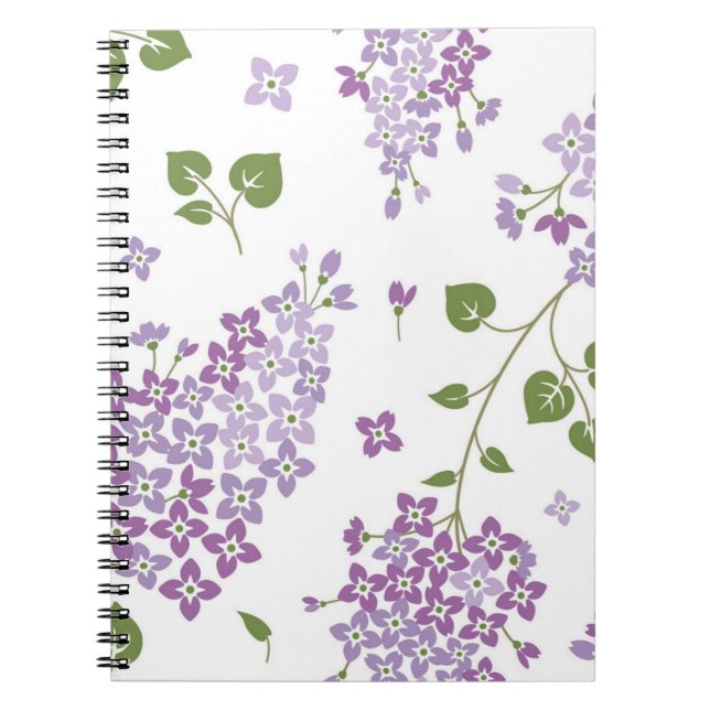 Carnet Motif de fleurs (Devant)