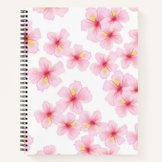 Carnet Motif de fleurs (Devant)