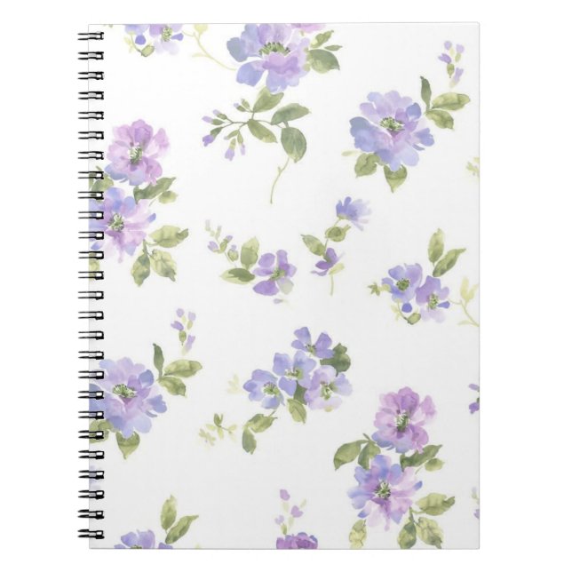 Carnet Motif de fleurs (Devant)