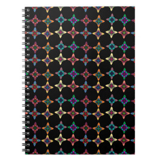 Carnet Motif de fleurs colorées