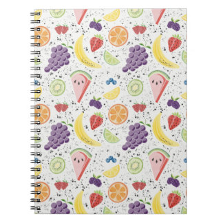 Carnet Motif de fruits