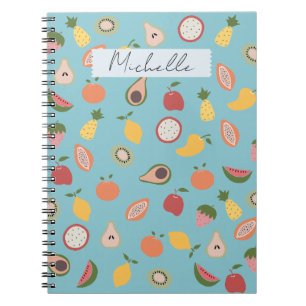 Carnet Motif de fruits rustiques