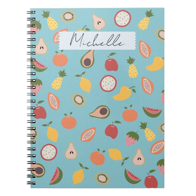 Carnet Motif de fruits rustiques (Devant)