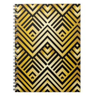 Carnet Motif de géométrique Abstrait de style art déco