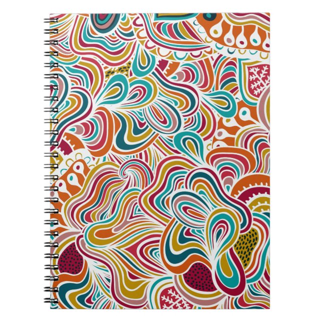 Carnet Motif de gribouillage (Devant)