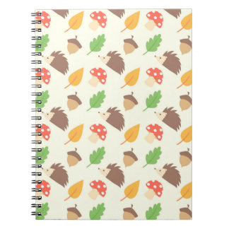 Carnet Motif de hérisson de chute