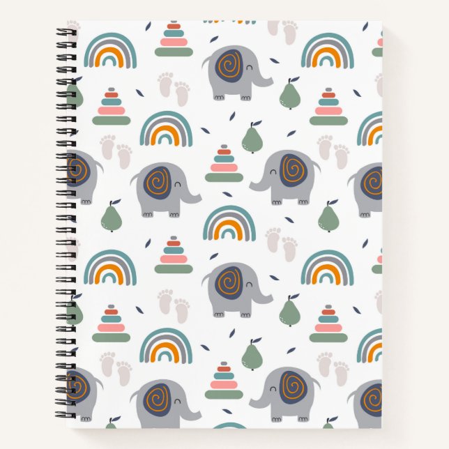 Carnet Motif de jouets pour bébé mou (Devant)