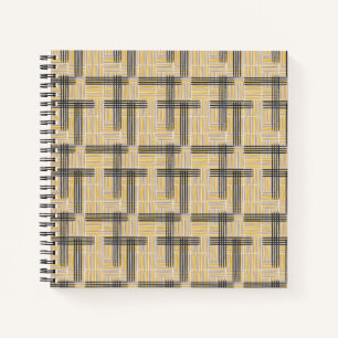 Carnet Motif de la à rayures de la Croix moderne du mili