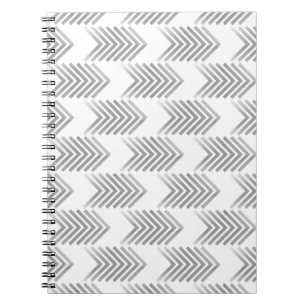 Carnet Motif de la flèche de la tribu gris