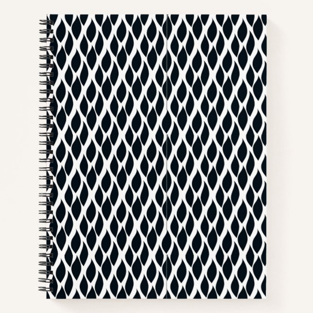 Carnet Motif de la grille noire (Devant)