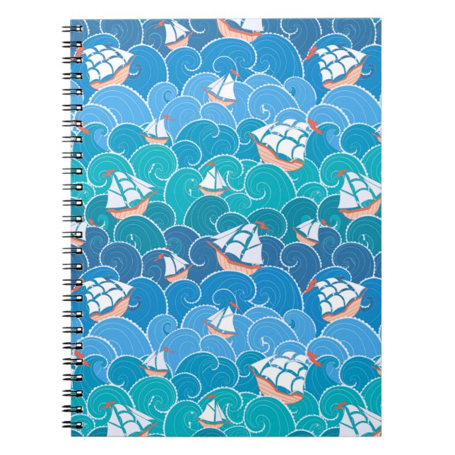 Carnet Motif de la mer des Rochers (Devant)