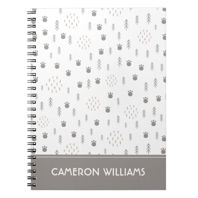 Carnet Motif de la piste animale du bois mûre (Devant)