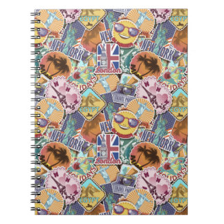 Carnet Motif de l'autocollant couleur