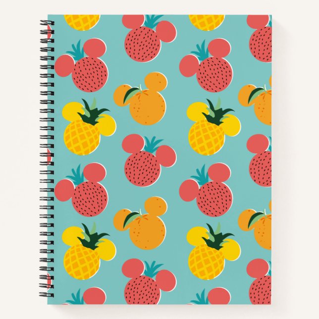 Carnet Motif de l'icône Mickey Mouse Fruit (Devant)