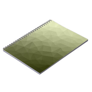 Carnet Motif de maillage géométrique dégradé vert clair d