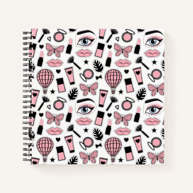 Carnet Motif de maquillage (Devant)