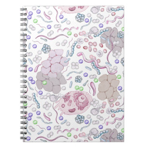 Carnet Motif de microbiologie