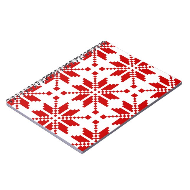 Carnet Motif de Noël des flocs de neige de Noël (Côté gauche)