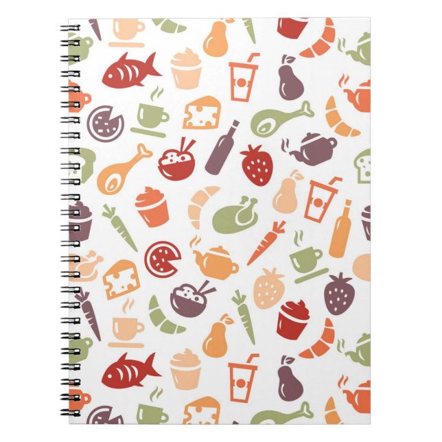 Carnet Motif de nourriture (Devant)