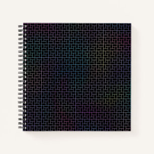 Carnet Motif de panier coloré abstrait moderne élégant