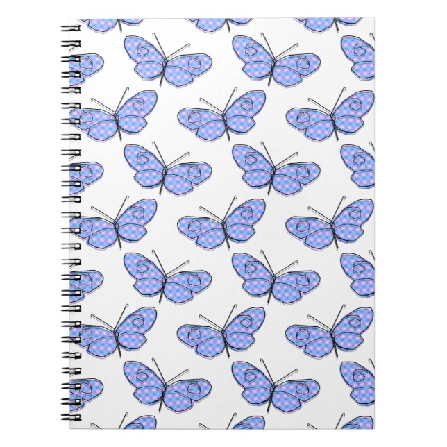 Carnet Motif de papillon cosmique (Devant)