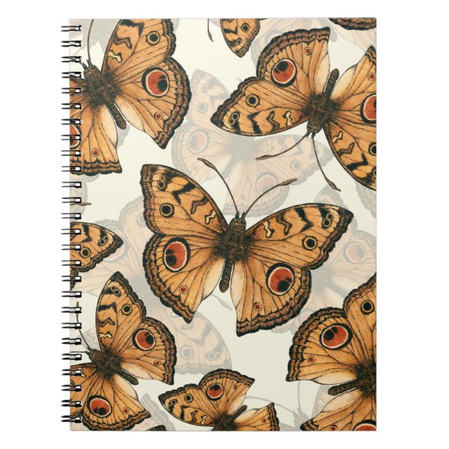 Carnet Motif de papillon paon (Devant)