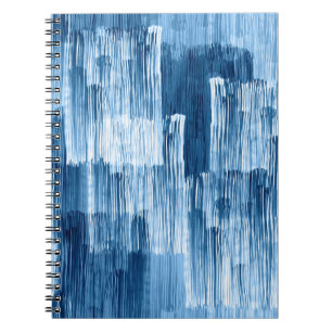 Carnet Motif de peinture Abstrait bleu