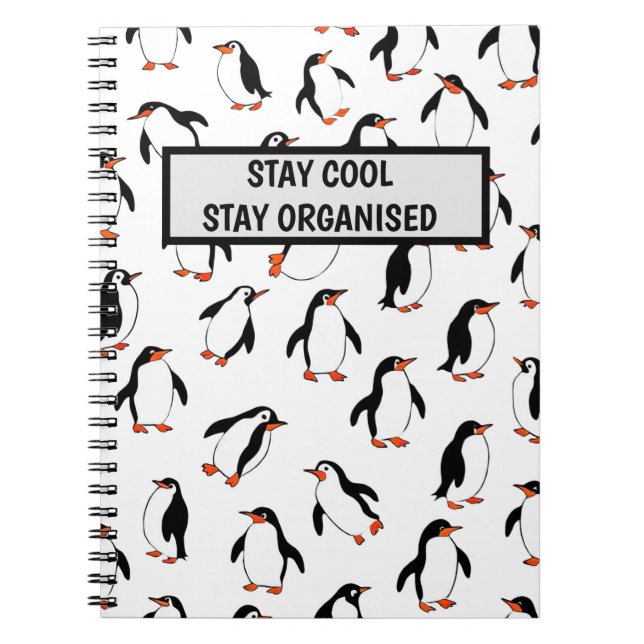 Carnet Motif de pingouin (Devant)