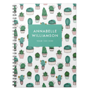 Carnet Motif de plante de cactus