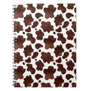 Carnet Motif de points de vache Brown et Poster de animal