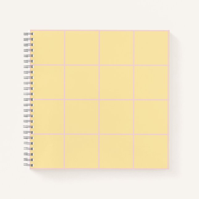 Carnet Motif de rayure verticale couleur douce Design (Devant)