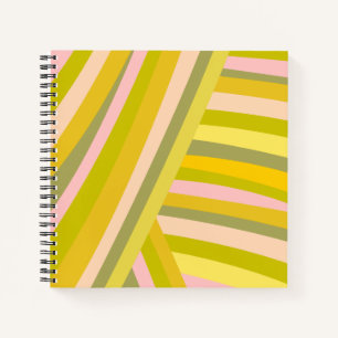 Carnet Motif de rayures Citrus modernes