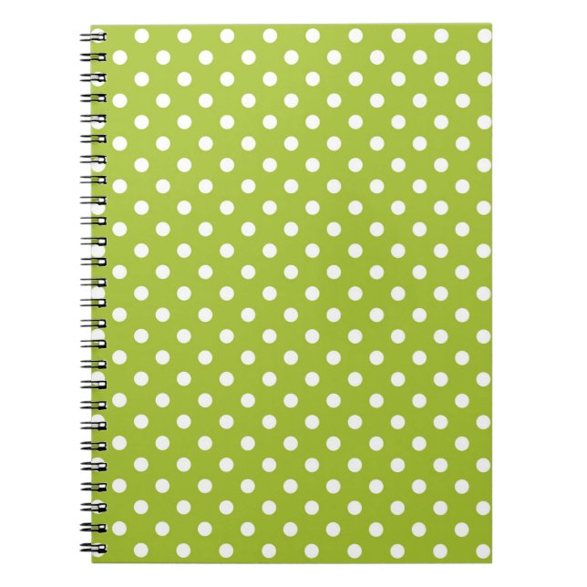 Carnet Motif de ressort avec le pois blanc (Devant)