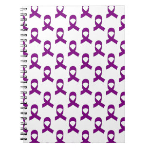 Carnet Motif de ruban violet