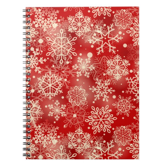 Carnet Motif de snowflakes (Devant)